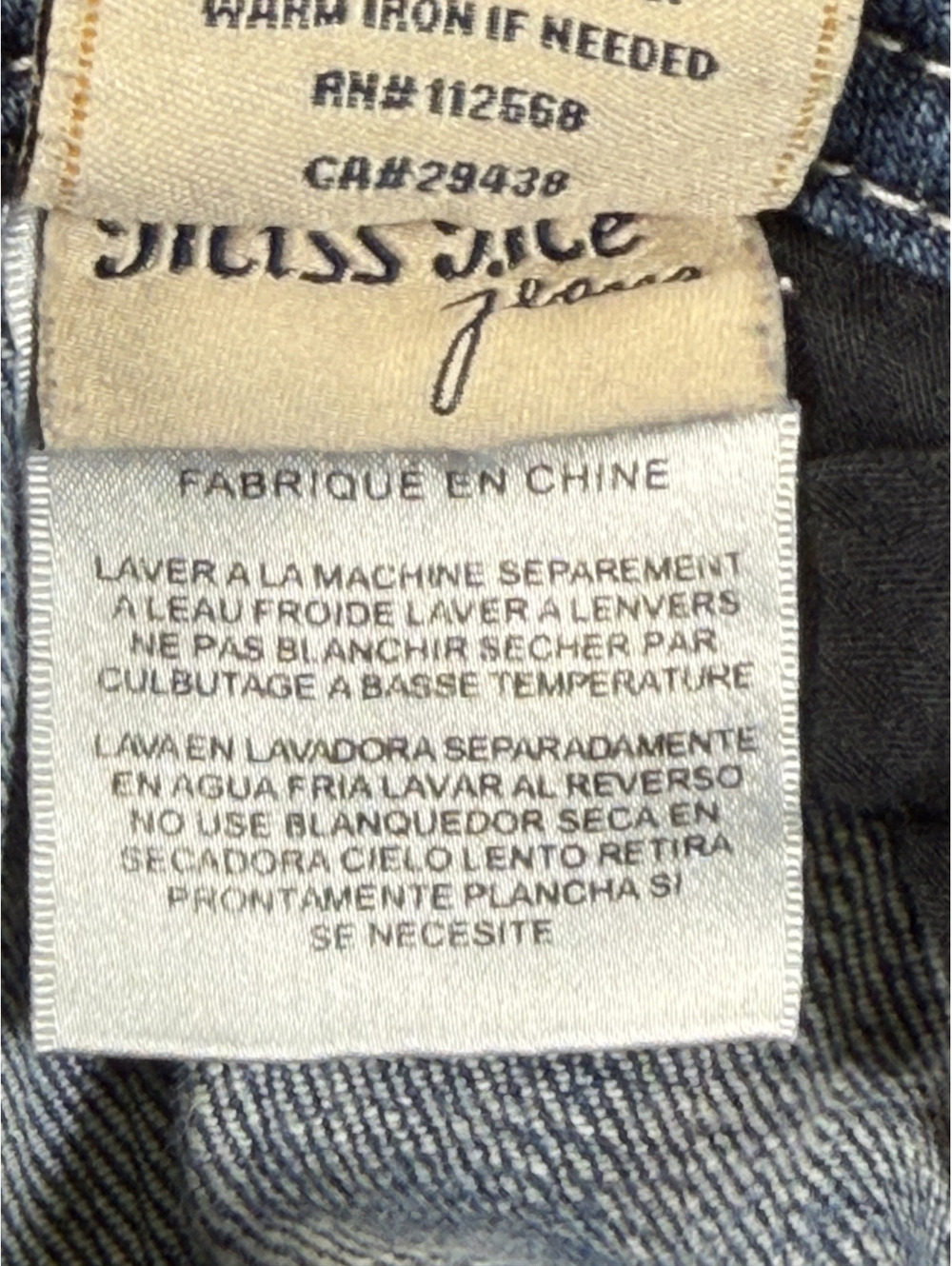 True Religion Women's Skinny Jeans with Distressed Detailing, Size 23 - Picture 10 of 13